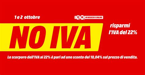 Mediaworld Sconto Iva Oggi E Domani Tariffando