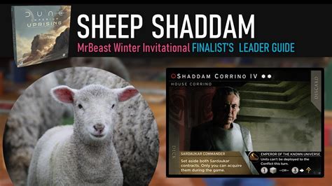 Dune Imperium Leader Strategy Guide Sheep Shaddam YouTube