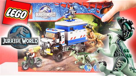 JURASSIC WORLD LEGO Raptor Rampage 75917 Unboxing Review YouTube