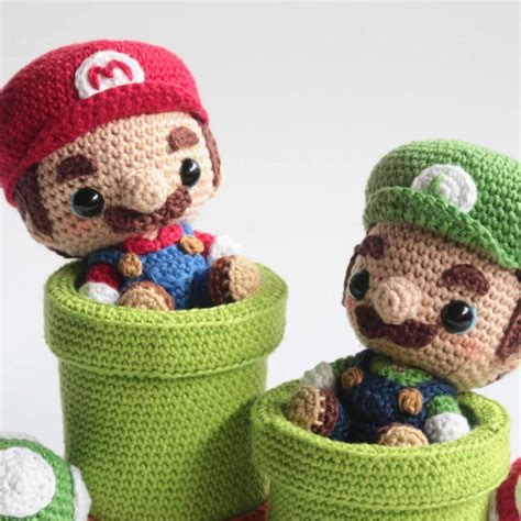 Mario Bros E Luigi Boneco Em Amigurumi Elo7 Produtos Especiais