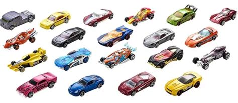 Hot Wheels Cast Basics Vehículo de Juguete Paquete de Autos escala con decoraciones