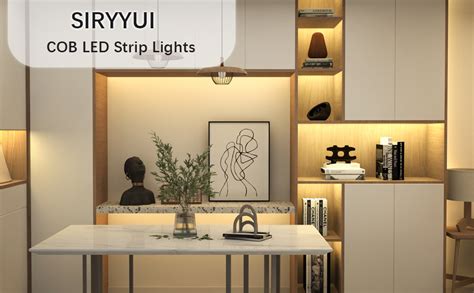 SIRYYUI COB LED Strip Lights 5M Warm White 2700K Dimmable LED Strip Kit