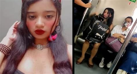 Viral Video Who Is Bikini Gir Travelled In Delhi Metro Rhythm Chanana Marathi News