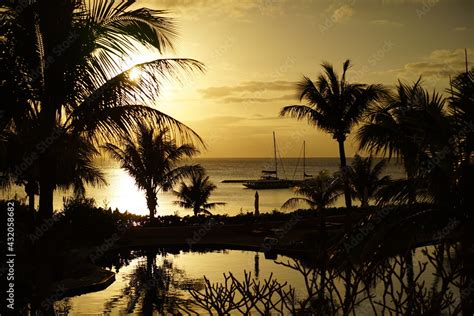 Okinawa sunset Stock Photo | Adobe Stock