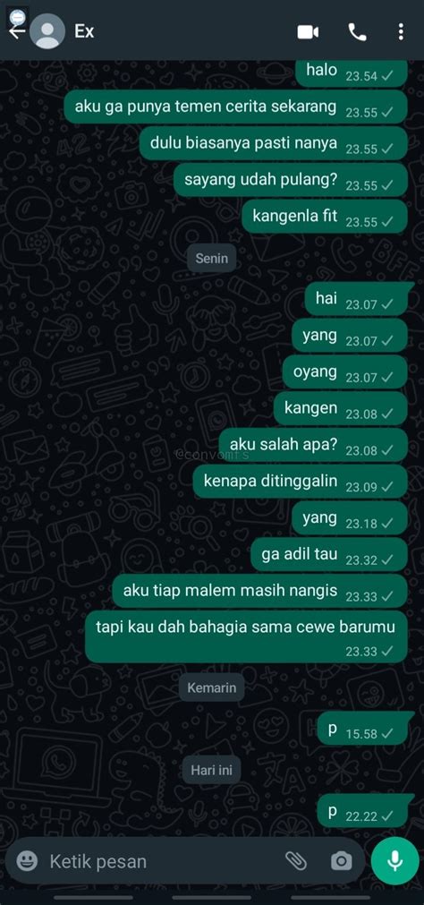 Convomfs On Twitter Spill Chat Ke Mantan Yang Padahal Udh Ngeblock