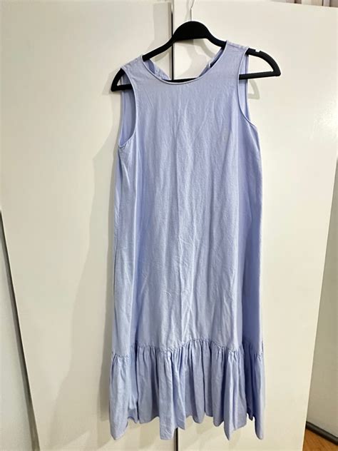 Zara Light Blue Dress Womens Fashion Dresses And Sets Dresses On