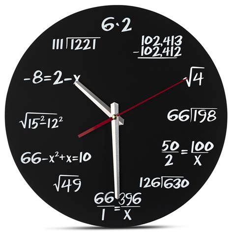 Buy Decodyne Math Clock - Unique Wall Clock - Each Hour Marked By A ...