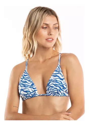 Corpiño Bikini Rusty Crazy Blues Triangulo Mujer Animal Prin