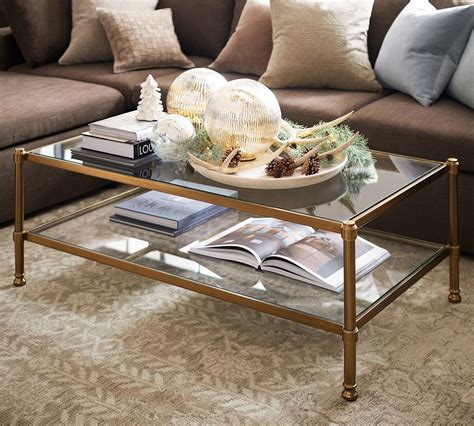 Everson Rectangular Glass Coffee Table | Pottery Barn