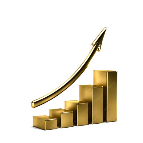 Premium Photo 3d Business Growth Bar Graph Curve Wealthy Concept In