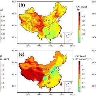 The Spatial Distribution Of Annual Mean AAI A And Annual Mean CO D