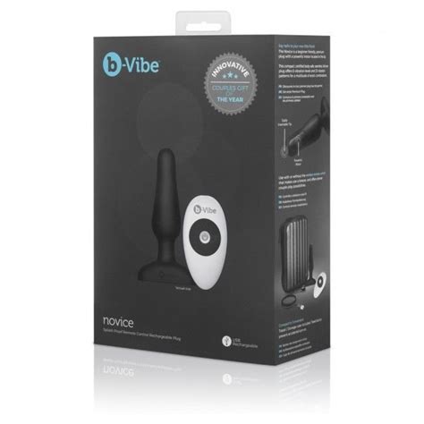 B Vibe Novice Control Remoto Anal Plug Negro Sex Shop Sevilla