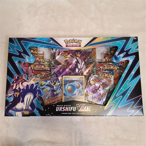 Pokemon Single Rapid Strike Urshifu Vmax Premium Collection Box