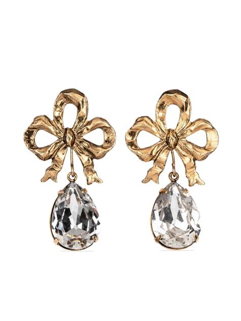 Jennifer Behr Eloise Crystal Embellished Drop Earrings In Metallic Lyst