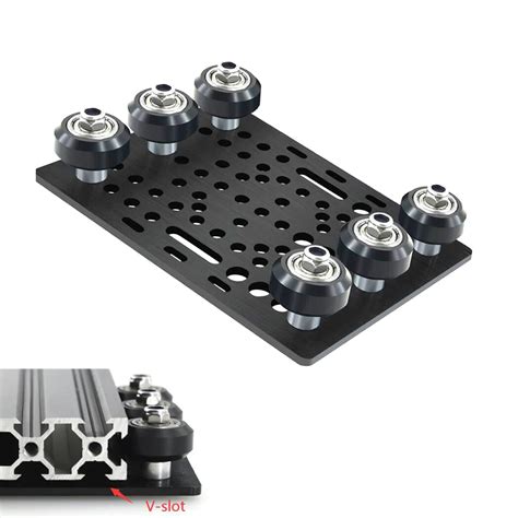 V Slot Gantry Set 20 80mm Gantry Plate With Wheels For Aluminum