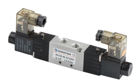 Xhnotion 5 Way 2 Position Double Head Directional Solenoid Valve