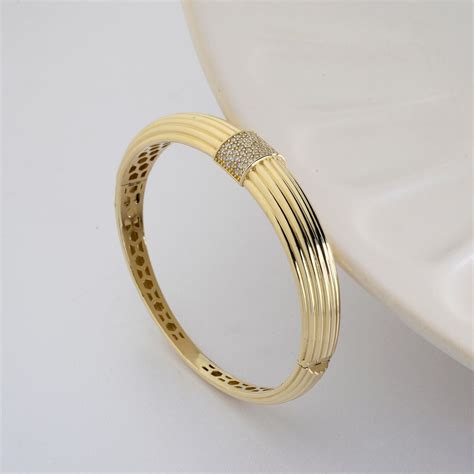 Gold Bangle Bracelet 14ksolid Gold Oval Bangle Bracelet Gold Etsy