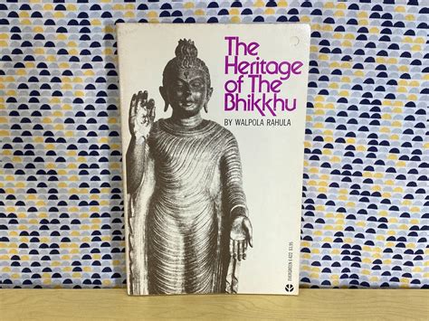 The Heritage Of The Bhikkhu Walpola Rahula Vintage Paperback Book