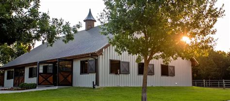 Prefabricated Metal Horse Barns By Champion Buildings