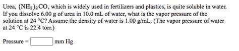 Solved Urea NH2 2CO Which Is Widely Used In Fertilizers Chegg