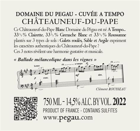 Cuv E A Tempo Pegau Domaine Ch Teau