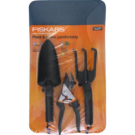 Fiskars Planting And Pruning Gardening Set 4 Piece