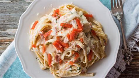 Smoked Salmon Fettuccine Alfredo The Very Best Alfredo Bake It