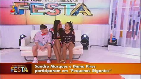 Sandro Marques E Diana Pires Participaram Em Pequenos Gigantes Juntos Fazemos A Festa Tvi