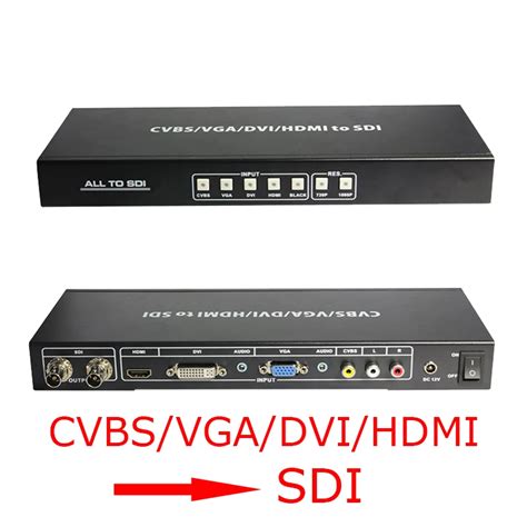 Todos A Sdi Scaler Convertidor Compuesto Cvbs Vga Dvi Señales Hdmi A