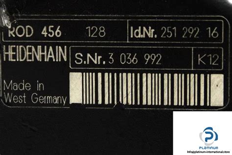 HEIDENHAIN ROD 456 128 251 INCREMENTAL ENCODER Platinum International