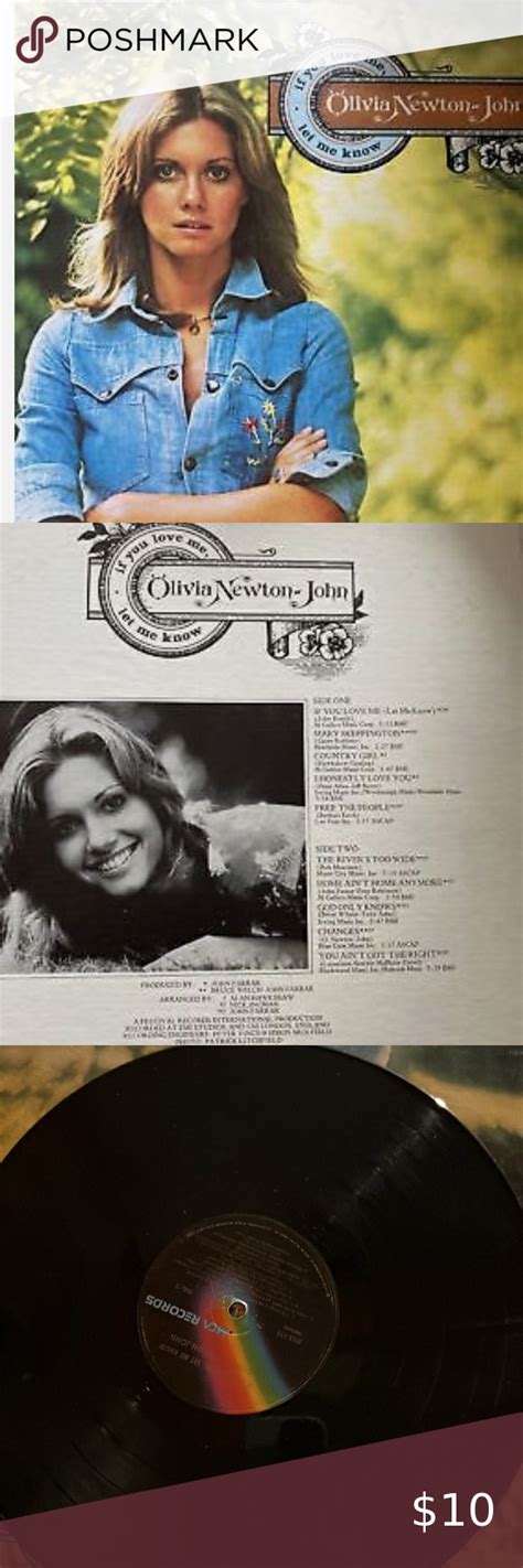 Olivia Newton John If You Love Me Let Me Know Lp Vinyl Record