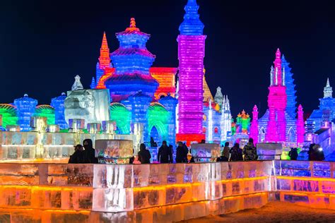 HARBIN, CHINA - JAN 2, 2019-Harbin International Ice and Snow Sculpture
