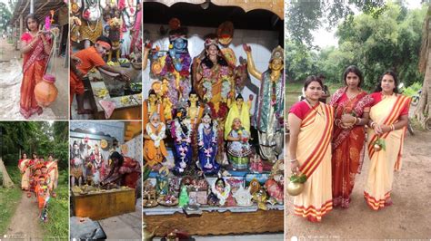 শ্রাবণ মাসে তারকেশ্বর জল ঢালতে গেলাম সবাই মিলে।রাধা কৃষ্ণের পুজো দিয়ে