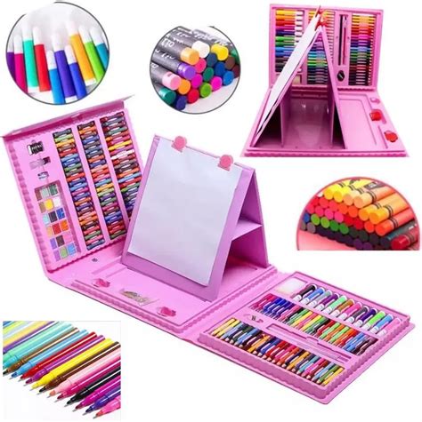 208 Pieces Case Drawing Art Stationery Set Art Pencil Set Drawing Pen