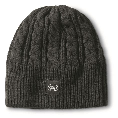 Under Armour Halftime Cable Knit Beanie 732606 Hats Gloves And Mittens At Sportsmans Guide