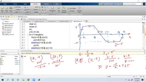 Continuous Signal Draw Using Matlab Youtube