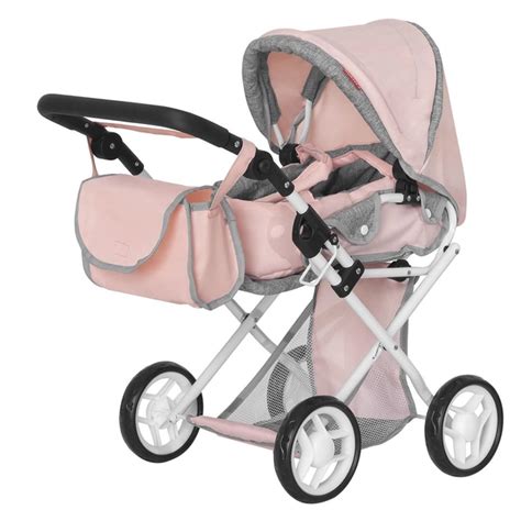 Коляска для кукли CARRELLO UNICO 9346 PINK із сумкою – фото, відгуки ...