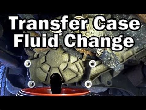 Chevy Equinox Transfer Case Fluid Change