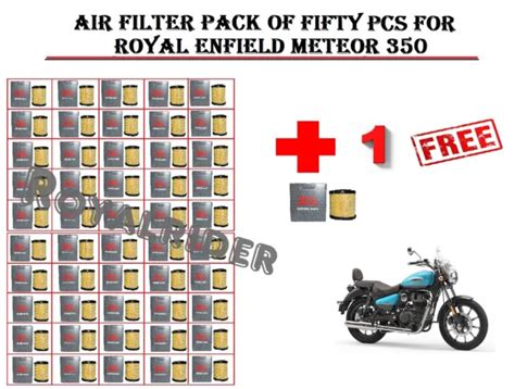 Genuine Royal Enfield Meteor Air Filter Pack Of Fifty Pcs