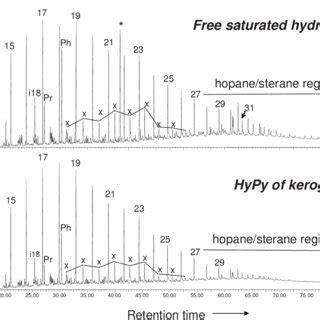 Total Ion Current TIC Chromatograms Comparing The Distributions Of