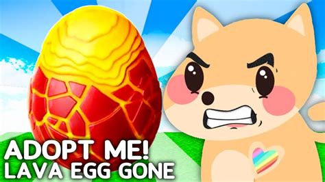 Adopt Me Canceled The Lava Egg New Adopt Me Danger Egg Youtube