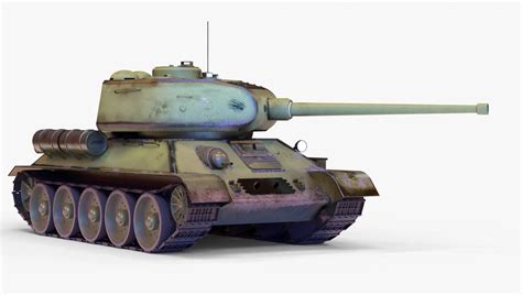 3D Model T 34 85 GameReady 3D VR AR Low Poly CGTrader