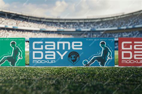 Premium Psd Banner On Stadium Mockup