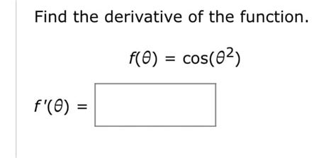 Answered Find The Derivative Of The Function Bartleby