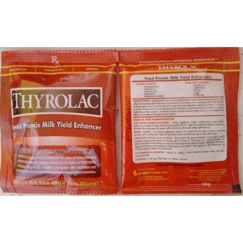 Tryco Thyrolac Feed Premix Milk Yield Enhancer 50g Shopee