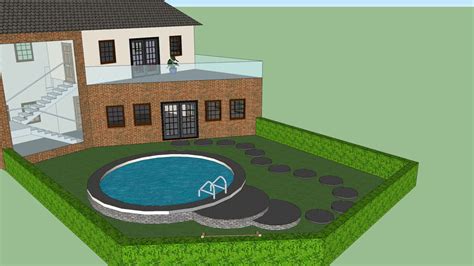 Modern House With Swimming Pool 3d Warehouse