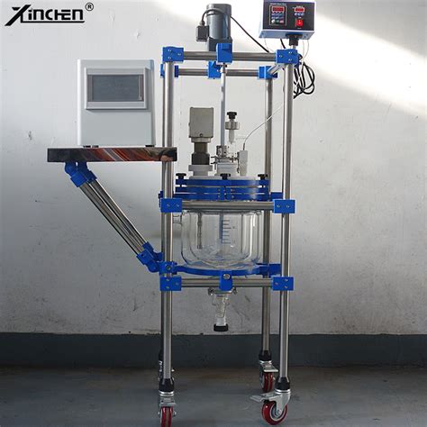 L L L L L L L Double Layer Jacketed Glass Reactor