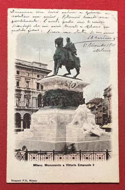 Cartolina Milano Monumento A Vittorio Emanuele Ii Eur