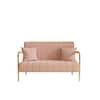 Z Joyee In Wide Round Arm Teddy Fabric Rectangle Modern Sofa In