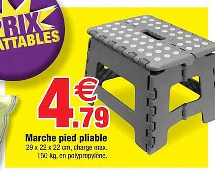 Promo Marche Pied Pliable Chez Bazarland ICatalogue Fr